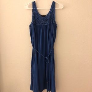 Crochet detailed dress